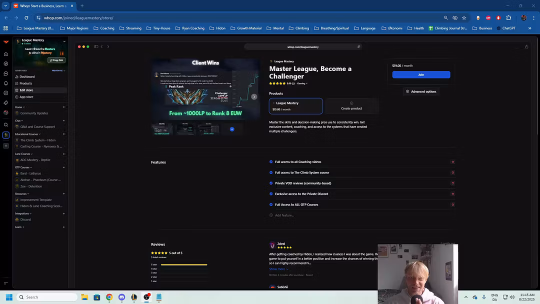 Data-backed League of Legends coaching without fluff • Practical VOD reviews that show you exactly what to fix next • Structured training so you keep improving instead of hovering at the same rank