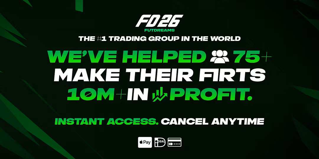 Premium FUT trading tips, betting slips and tools to grow your coin balance faster • Real-time calls in Discord-style community • Designed for consistent, subscription-like profits from FIFA trading • Affordable monthly access with constantly updated content