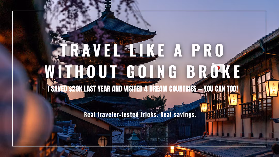 Step-by-step travel hacking system to cut flight and hotel costs • Learn how to earn and redeem points and miles for outsized value • Save hours with curated tools, scripts and templates • Turn everyday spend into travel rewards that offset future trips